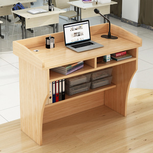 Tavolo da tavolo con podio con parola di parola Casual e moderno della Reception tavolo di benvenuto per la stazione di guida dello Shopping che ospita la Console da tavolo - Product Image 1