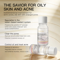 Poudre d'essence apaisante et hydratante 10ml à la Niacinamide et à l'Acide Salicylique pour le contrôle du sébum et l'élimination de l'acné