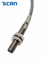 Capteur de proximité inductif industriel M8 blindé haute pression SCAN 2mm PNP NO 10-30V DC 2kHz IP67