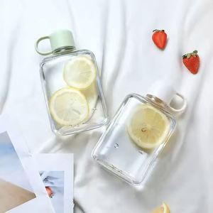Custom 360ml/500ml Tritan Plastic Rectangular Transparent <b>Cup</b> for Outdoor Sports Fitness Personalised <b>with</b> Business Logo - Product Image 4