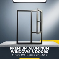 Sistema de Puerta y Ventana Abatible de Diseño Moderno Personalizado, Ventana de Aluminio con Doble Acristalamiento Resistente a Impactos para Uso en Zonas de Huracanes