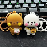 Porte-clés Panda Mignon, Poupée Kawaii Bubu Dudu, Figurine Anime, Jouet, Ornements à Suspendre pour Sac à Dos, Pendentif Mignon, Chaîne de Téléphone Portable, Vente en Gros