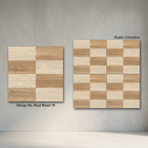 Carreaux de sol en porcelaine émaillée numérique aspect lattes de bois 400x400mm, robustes pour extérieur, pour parkings et zones de stationnement - Product Image 6
