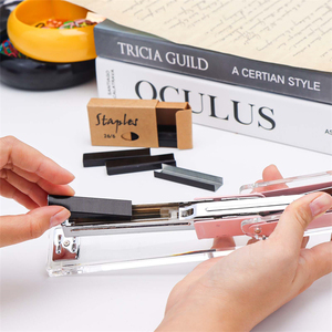 Graffette 26/6 colorate cucitrici per ufficio graffette di colore metallico Premium 12 # cucitrice manuale ricarica cucitrici Standard 1000/scatola - Product Image 3