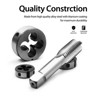 GSR 64 Pcs HSS Hand Taps Set M3-M24 Round Die Threads Coarse <strong>Cutting</strong> <strong>Tools</strong> with <strong>Complete</strong> Accessories - Product Image 3