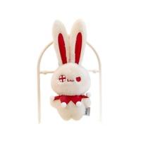 Porte-clés en peluche de haute qualité, super mignon, en polyester, avec cornes de diable rouges, pour enfants de 8 à 13 ans