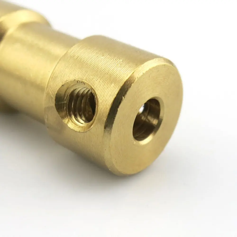 2/2.3/3/3.17/4/5/6mm CNC machining Brass Drive shaft connector motor shaft couplings