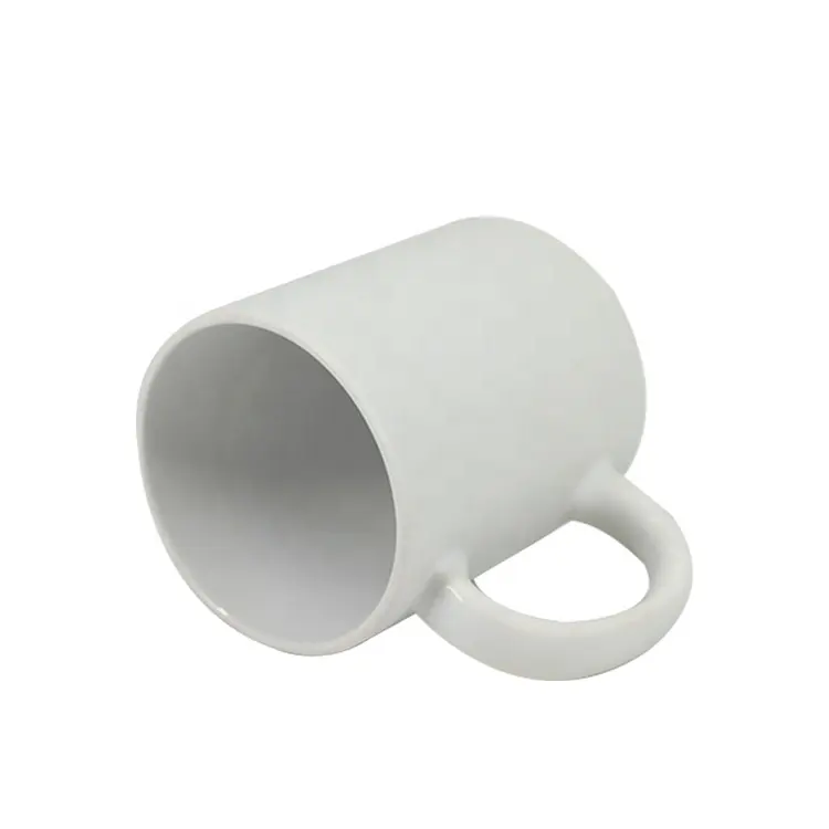 Taza blanca redonda para publicidad, creativa, elegante, cerámica