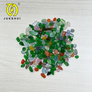 JUESHUI Galets polis aux couleurs vives 3-8mm, gravier décoratif pour <span class=keywords><strong>aquarium</strong></span>, pierres arc-en-ciel pour le fond de l'<span class=keywords><strong>aquarium</strong></span> - Product Image 4