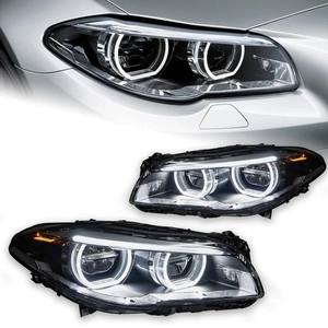 Faros Delanteros Mejorados para Serie 5 2010-2017 LED DRL 520i 525i <span class=keywords><strong>530i</strong></span> Faros Delanteros Modificados con Lente Bifocal <span class=keywords><strong>F11</strong></span> para bmw f10 faro led - Product Image 1