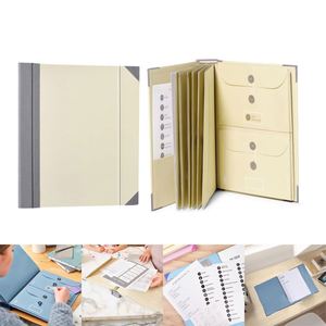 A4 Size Paper Expandable Pockets Document Organizer for Important Files Document <b>Folder</b> Folio in Case I Go Missing <b>Binder</b> - Product Image 2