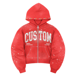 Sudaderas con Capucha Personalizadas con Pedrería, Estilo Urbano, para <span class=keywords><strong>Hombre</strong></span>, Y2K, Vintage, con Gráficos, Sudaderas <span class=keywords><strong>de</strong></span> Forro Polar, Conjuntos <span class=keywords><strong>de</strong></span> <span class=keywords><strong>Ropa</strong></span> <span class=keywords><strong>de</strong></span> <span class=keywords><strong>Moda</strong></span> al por Mayor - Product Image 2