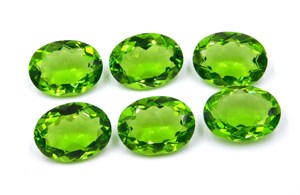 100% naturel vert péridot pierre forme ovale à facettes coupe semi-précieuse pierre précieuse en vrac naissance pierre de guérison péridot pour l'utilisation de bijoux - Product Image 2