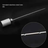 Outil de colmatage de drague en acier inoxydable Portable Anti-brûlure trou de cigare perceuse longue aiguille en métal pour Cigare de Ventilation