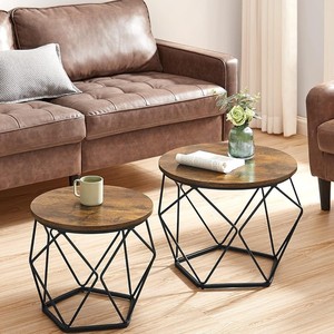 Custom-made cross-border residential living room modern minimalist style double-layer dome coffee <b>table</b> with storage space - Product Image 1