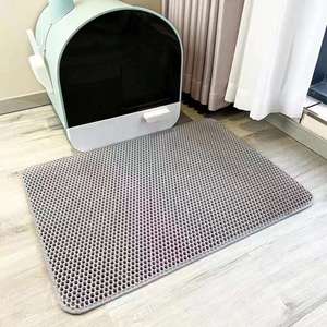 Tapis pour litière pour <span class=keywords><strong>chat</strong></span> Petop, double couche, imperméable, anti-urine, séchage rapide, antidérapant, lavable, tapis pour litière pour <span class=keywords><strong>chat</strong></span> double couche - Product Image 3