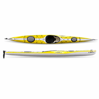 Kayak de randonnée professionnel Stellar 3K en fibre de carbone intégrale, ultra-léger, pour la navigation en mer, canoë pour la navigation longue distance, logo personnalisé OEM
