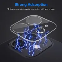 Film de protection d'écran résistant aux rayures, lentille de caméra arrière en verre trempé circulaire pour iPhone 18 17 Air 16 15 Plus 14 Mini 13 12 11