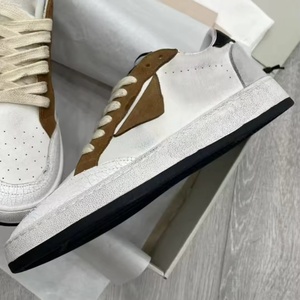 Zapatillas de cuero genuino de ganso blanco con cordones, de malla, antideslizantes, impermeables, estilo Golden Dirty Walking, para hombre, de diseñador de moda. - Product Image 5