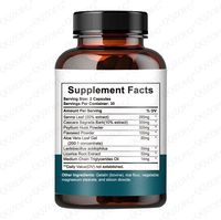 Capsules de soutien digestif pour la santé intestinale des adultes, 60 unités, best-seller Amazon transfrontalier ; Fabrication OEM/étiquetage privé disponible