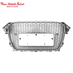 Xe A4 S4 Chrome bóng màu đen phía trước nướng rs4 phong cách phía trước thể thao Hex lưới tổ ong nướng cho Audi A4 S4 b8.5 2013 2014 2015 2016 - Product Image 4