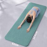 Tapete de Yoga NBR/TPE Extra Grueso de 10 mm, Impermeable, Antideslizante, para Ejercicio en Casa, Gimnasio, Pilates, Fitness, Estudio de Yoga, Plegable, Personalizado, con Bolsa de Transporte