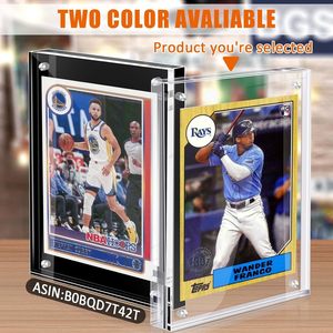 Cadre d'affichage magnétique en acrylique transparent double couche pour cartes de collection Pokémon, de basketball et de baseball - Product Image 2
