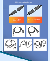 Casque antibruit TV-X3 QD pour centre d'appels/bureaux/éducation avec connecteur QD pour Plantronics