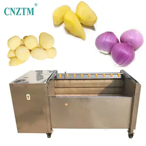 Commercial Cassava Carrot Radish Potato Wash Peel Clean Machine Sweet potato Washing Peeling Machine