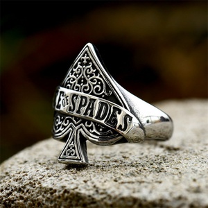 Nordic Vintage Hoop <b>Ring</b> Jewelry Stainless Steel Heart Finger <b>Rings</b> <b>Men</b> - Product Image 3