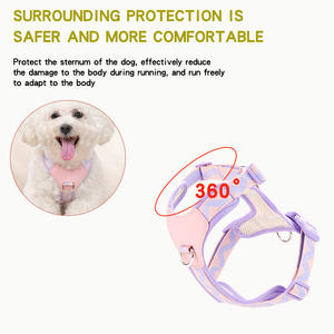 カスタマイズ可能なペット用ハーネスベスト、新デザイン、調節可能、丈夫なナイロン製、通気性のあるメッシュ、洗える、ファッショナブルなスタイル - Product Image 4