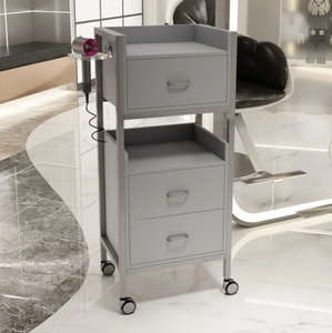 Barber Furniture Hair Salon Trolley Beauty Cabinet Salon Trolley Multi-functional Shelving <b>Tool</b> Cabinet Salon <b>Stations</b> - Product Image 2
