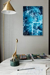 Looife hiện đại trừu tượng <span class=keywords><strong>giclee</strong></span> tác phẩm nghệ thuật in 16x24 inch đầy màu sắc seawave vải tường nghệ thuật cho nhà khách sạn Văn phòng trang trí nội thất - Product Image 3