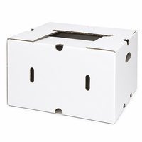 Boîte pliable en carton kraft recyclable, impression personnalisée du logo, emballage pour l'exportation d'œufs, de maïs et de fruits (usine ODM)