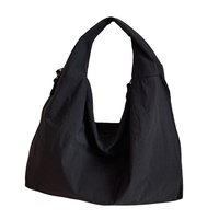 Große Kapazität Tragetasche Einfarbig Modisch Lässige Einzel-Schultertasche Canvas Pendler Casual Einkaufstasche