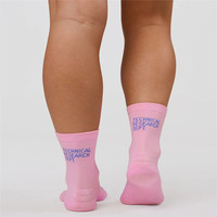Chaussettes de course à pied personnalisées haute performance avec logo, couleur néon, fines, respirantes, faible MOQ, en nylon, pour la course à pied, le cyclisme et les sports