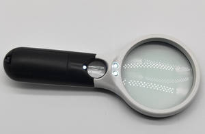 عدسة مكبرة مزدوجة العدسة مع 3 مصابيح LED وقوة تكبير عالية للقراءة طراز 6902AB - Product Image 4