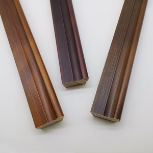 H4527 Solid Wood <b>Frame</b> Trim 27x45mm Coffee Red Walnut Color <b>Wall</b> Decor Indoor Use - Product Image 4
