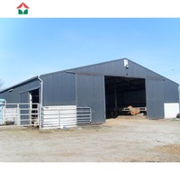 Kits de matériaux de construction métalliques, entrepôts préfabriqués, abris, structures, équipements, hangars préfabriqués, stockage en extérieur, ferme de vaches