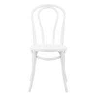Chaises empilables en bois massif blanc pour événements de mariage, cérémonies et fêtes