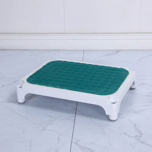 Repose-pieds monopied à 4 pieds en acier inoxydable avec surface antidérapante pour usage hospitalier, fournitures de thérapie de réadaptation, soins à domicile - Product Image 4