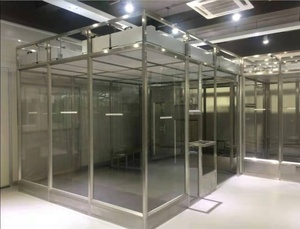 Cabine <span class=keywords><strong>de</strong></span> purification modulaire portable ISO 5 Classe 100 pour laboratoires pharmaceutiques et électroniques - Product Image 5