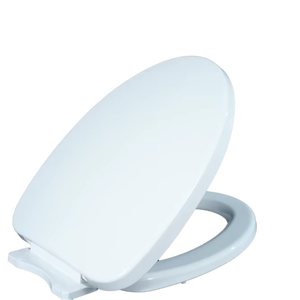 Siège de toilette blanc pur durable avec mécanisme d'ouverture et de fermeture silencieux et matériaux de haute qualité pour un confort et une stabilité durables - Product Image 1