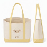 Sacs en toile à faible quantité minimale de commande, grande capacité, sacs fourre-tout en coton durables et recyclables avec logo personnalisé