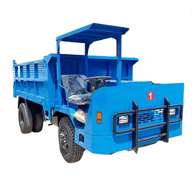 Multi-functional mountain climbing dump truck engineering hydraulic four-wheel transport vehicle