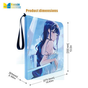 Carpeta de 9 bolsillos con cremallera para juegos de cartas coleccionables, <span class=keywords><strong>Yugioh</strong></span>, MTG y otros TCG, carpeta de cartas deportivas - Product Image 6