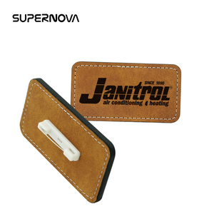 New Dye Sublimation Blanks PU Leather <strong>Badge</strong> <strong>Custom</strong> Printing <strong>Name</strong> Tag - Product Image 4