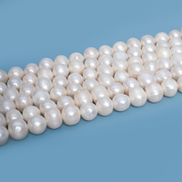 Perles de pomme de terre d'eau douce naturelles 9-10mm, blanches, qualité AAA, en vrac, pour la fabrication de bijoux, colliers et bracelets DIY, vente en gros usine