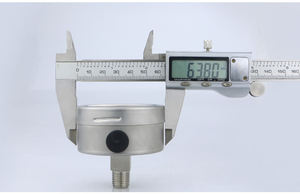 Manômetro Hidráulico de Pressão em Aço Inoxidável com Escala Dupla Psi, Compacto, Medidor de Pressão de Vácuo - Product Image 4