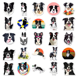 50PCS Lovely Pet <span class=keywords><strong>Shetland</strong></span> Dog Border Collie Cartoon <span class=keywords><strong>Sheepdog</strong></span> Stickers - Product Image 3